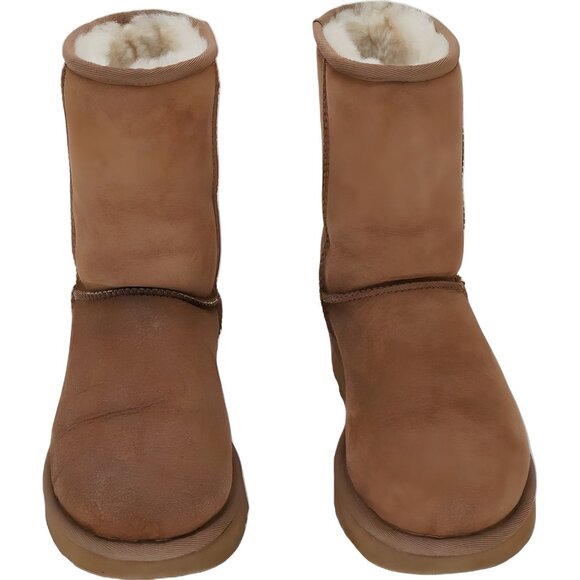 UGG Classic Short II Chestnut Mid-Calf Boots Warm Slip-On Comfort Women's US 5M - Picture 5 of 6